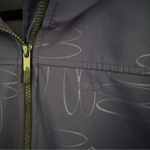 Size XL LOLE EZRA Maritime North Wind Blue Printed Fleece Lined Hooded Jacket - Picture 3 of 4